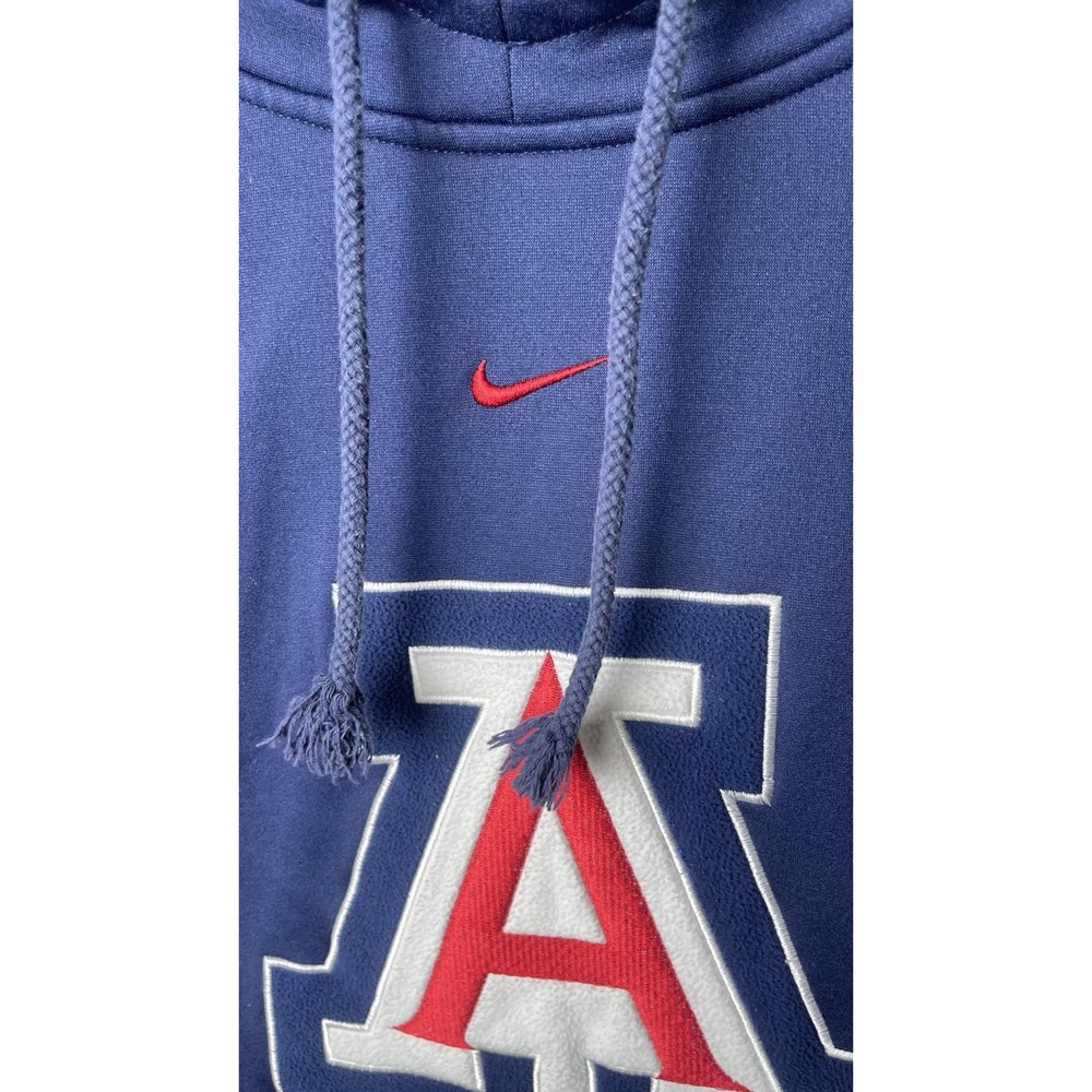 Vintage University of Arizona Wildcats Hoodie Mens Large Blue Nike Center Check - Picture 2 of 9